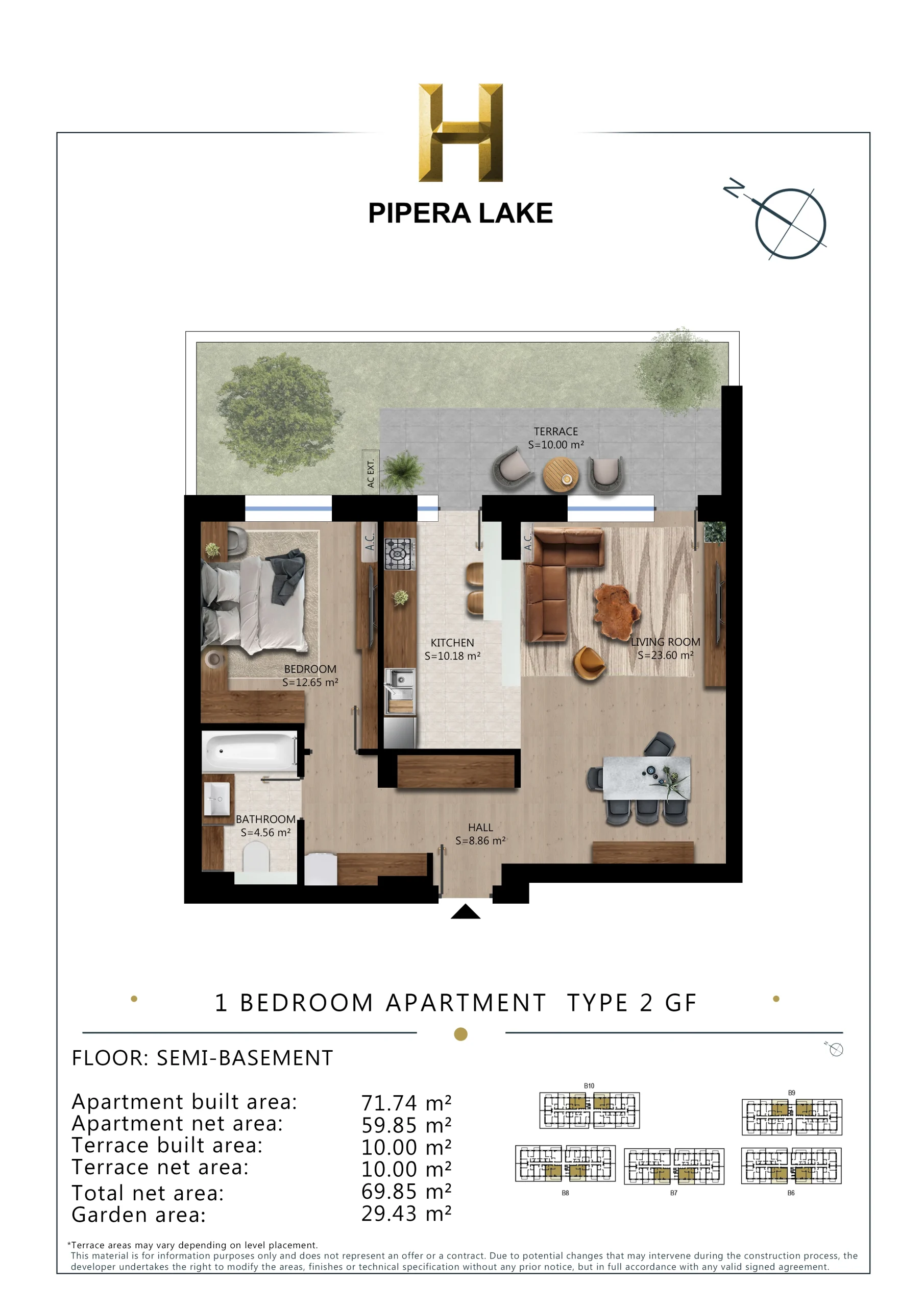 1 Bedroom type 2 GF
