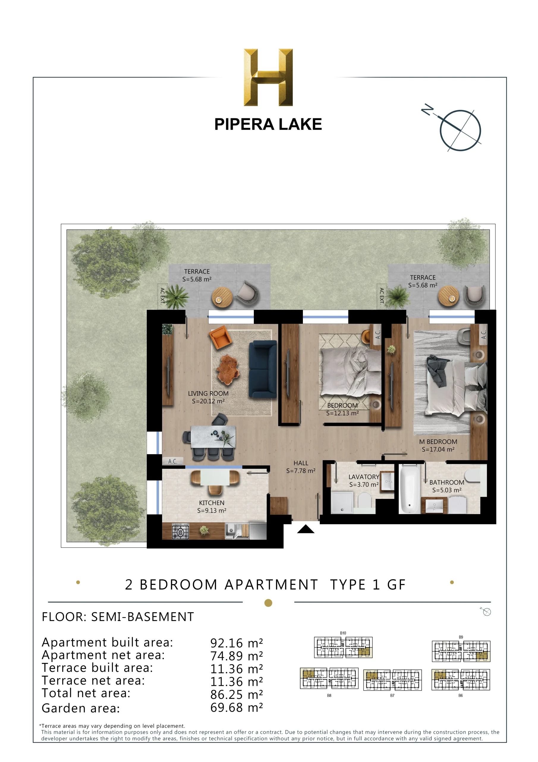 2 Bedroom type 1 GF